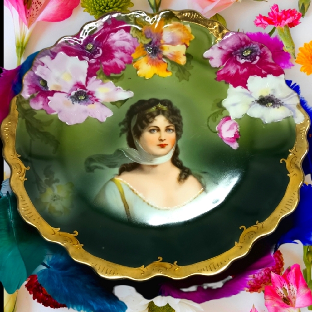 Vintage Antique Plate Queen Victoria of Prussia